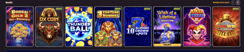 Nuovi giochi al Dragonia Casino